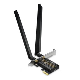ADAPTOR RETEA TP-LINK, BE9300 Wi-Fi 7, PCIe Adapter, 9300 Mbps, WI-FI 7 si Bluetooth 5.4, antena externa x 2, Archer TBE552E (timbru verde 0.18 lei)