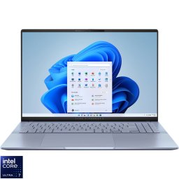 ASUS Vivobook S 16 Intel Core Ultra 7 16inch 3K 16GB 1TB M.2 NVMe PCIe 4.0 SSD Intel Arc Graphics W11P 2Y Mist Blue S5606CA-RI146X (timbru verde 4 lei)
