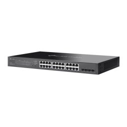 Switch TP-Link cu management, Omada 28-Port Gigabit Smart Switch cu 16 × Gigabit 802.3af/at PoE+, 8 × Gigabit RJ45 ports si 4 × Gigabit SFP, buget POE 150W, metalic SG2428LP (timbru verde 2 lei)
