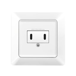 PRIZA LOGILINK, pentru perete, Schuko x 1, 2xUSB-C PD 25W , 230V AC, 50 Hz, 16A, protectie IP20, adancime 35mm, alb, PA0332 (timbru verde 0.18 lei)