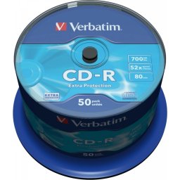 CD-R VERBATIM 700MB, 80min, viteza 52x, 50 buc, spindle, 43351