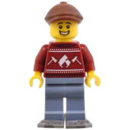 LEGO Minifigures cty1822: Man - Dark Red Holiday Sweater