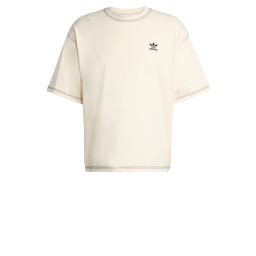 ADIDAS ORIGINALS Tricou 'Trefoil Essentials' negru / alb lână