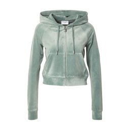 Juicy Couture Hanorac 'MADISON' verde mentă / argintiu