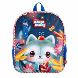 Ghiozdan Bangoberry, cu set pinuri Remy Ratonul, 21 x 23 x 9 cm