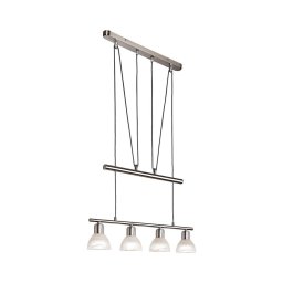 Lustră LED pe cablu DAYTONA 4xE14/5W/230V 3000K crom lucios