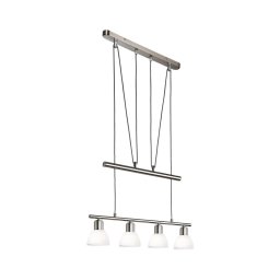 Lustră LED pe cablu MATTES 4xE14/4W/230V 3000K crom lucios