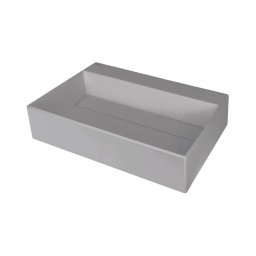 Deante CQR_SU6M - Lavoar pe blat CORREO 40x60 cm granit gri metalizat