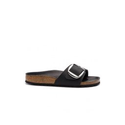 BIRKENSTOCK Sandale Leather Madrid Big Buckle Narrow 1006523 black