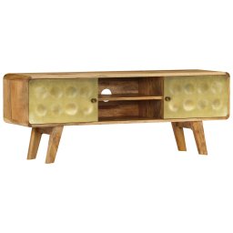 Comoda TV, 120 x 30 x 45 cm, lemn masiv de mango GartenMobel Dekor