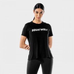SQUATWOLF Tricou pentru femei Iconic Onyx XS