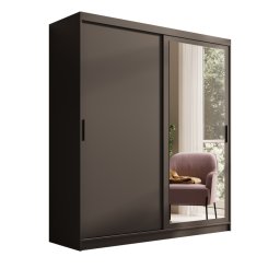 Dulap cu usi glisante si oglinda, 180x60x205 cm, Hailey 180, ADRK Furniture