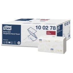 Prosoape hartie pliate Singlefold Extra Soft 15 pachete/cutie 100278 Tork