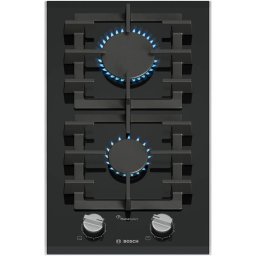 Plita Plita incorporabila 2 arzatoare, Flame select, 30 cm, Sticla neagra