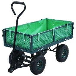 Carucior manual de gradina, verde, 250 kg GartenMobel Dekor