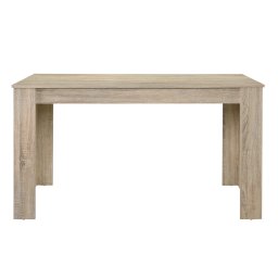 Masa bucatarie Nora 140x90x77cm MDF stejar deschis [en.casa] HausGarden Leisure