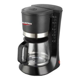 Filtru de cafea Delice Albatros, 10 cesti, 680 W, Negru