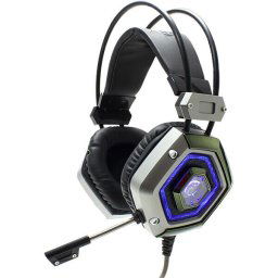 Casti gaming White Shark Lion GH-1841, stereo, USB, argintiu