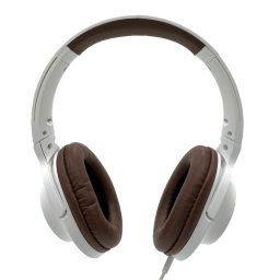 Casti cu Microfon Media-Tech DELPHINI pentru dispozitive mobile, Stereo, Control Volum, Difuzoare 40mm, Jack 3.5mm, Alb