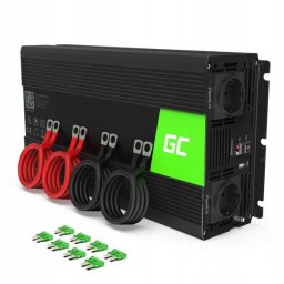 Invertor de tensiune 1500W/3000W 12V la 230V Volt USB DC AC Unda sinusoidala pura Green Cell