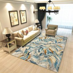 Covor cu print digital 3D Leafs Heinner Home, 160x230 cm, poliester 100%, spate antiderapant