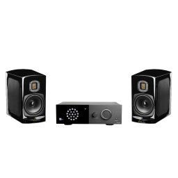 Pachet cu boxe de raft Goldenear BRX, si Amplificator Lyngdorf TDAI-1120, Streaming, HDMI ARC, RoomPerfect