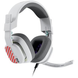 Casti gaming cu fir Logitech A10, Microfon, Multiplatforma, Alb