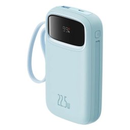 Acumulator Extern Lightning, 2x Type-C, USB, 22.5W, 20000mAh + Cablu Type-C, 30cm, G26, Policarbonat, Baseus Qpow Pro+ P10055002313 00, G26, Policarbonat, Blue