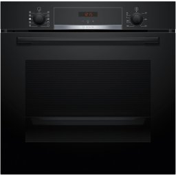 Cuptor incorporabil Bosch HQA534BB3, 71 L, Electric, Multifunctional, Added Steam, Grill, 8 functii, Autocuratare EcoClean + hidrolitica, 3D Hotair, Clasa A+, Negru