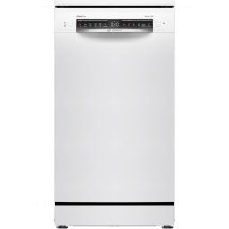 Masina de spalat vase Bosch SPS4HMW49E, 10 seturi, 6 programe, Home Connect, EcoSilence Drive, ExtraDry, Tab-count, Silence Plus,Sistem Rackmatic, Clasa E, 45 cm, Alb