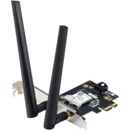 Placa de retea wireless ASUS PCE-BE6500, Tri-Band 2.4GHz - 5GHz - 6GHz, Wi-Fi 7, Bluetooth 5.4
