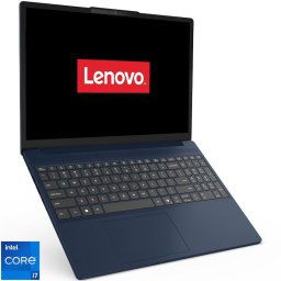 Laptop Lenovo IdeaPad Slim 3 15IRH10, Procesor Intel® Core™ i7-13620H pana la 4.9GHz, Display 15.3" WUXGA, IPS, DDR5 16GB RAM, SSD 1TB , Intel® UHD Graphics, Free DOS, Albastru cosmic, 83K100CTRM