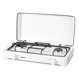 Plita exterior NobeLTek NLT PE2GA, gaz, 2 arzatoare, alb