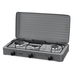 Plita exterior NobeLTek NLT PE3GS, gaz, 3 arzatoare, gri