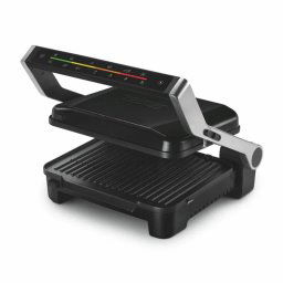 Grill electric Zelmer ZPR2600, 2000W, 6 niveluri, control electronic, programe automate, carcasa inox, dezghetare, tava pentru grasimi, negru