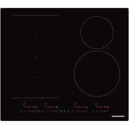 Plita incorporabila Heinner HBHI-M4ZB1FXSMTC, Inductie, 4 zone de gatit, Bridge, Boost, Slim, Control touch, Timer, Protectie copii, Indicator caldura reziduala, 60 cm, Negru