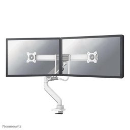 Suport birou dublu pentru monitoare Neomounts DS75-450WH2, Diagonala 17"-32", Greutate maxima 8kg per monitor, VESA 75x75~100x100, Alb