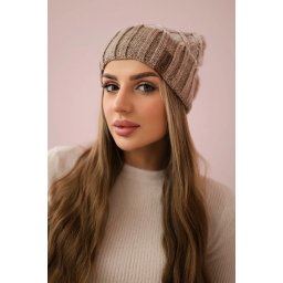 Kesi Cap with fleece Milano K203 ecru melange+light beige