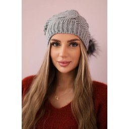 Kesi Cap with fleece Sandra K210 light gray