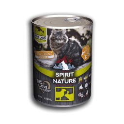 Hrana umeda premiun pisici, cu miel si iepure, Spirit of Nature, 415 g