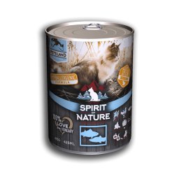 Hrana umeda premiun pisici, cu somon si peste, Spirit of Nature, 415 g