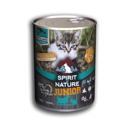 Hrana umeda premiun pisici junior, cu miel si iepure, Spirit of Nature, 415 g