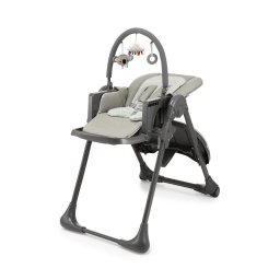 KINDERKRAFT - Scaun de masă pentru copii 2în1 TUMMIE, gri