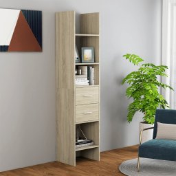 Biblioteca, stejar Sonoma, 40x35x180 cm, PAL GartenMobel Dekor