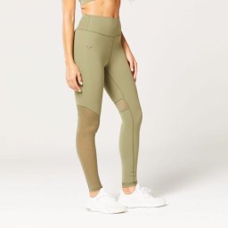 SQUATWOLF Colanți pentru femei Mesh Insert Green XL