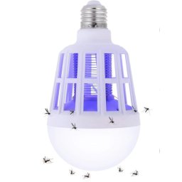 Bec cu Lampa UV Impotriva Insectelor Lumina Alba 12W