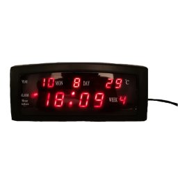 Ceas digital de masa 909 A LED cu alarma si termometru