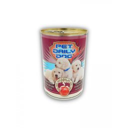 Hrana umeda pentru caini juniori cu vita, Pet Daily Dog, 415 g