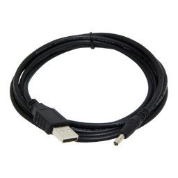 CABLU alimentare GEMBIRD, pt. HUB USB, USB la Jack Power 3.5 mm (5 V DC, 0.5 A), 1.8m, negru, CC-USB-AMP35-6 (timbru verde 0.08 lei)