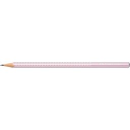 Creion grafit B triunghiular sparkle 2023 Faber-Castell, rose metalizat